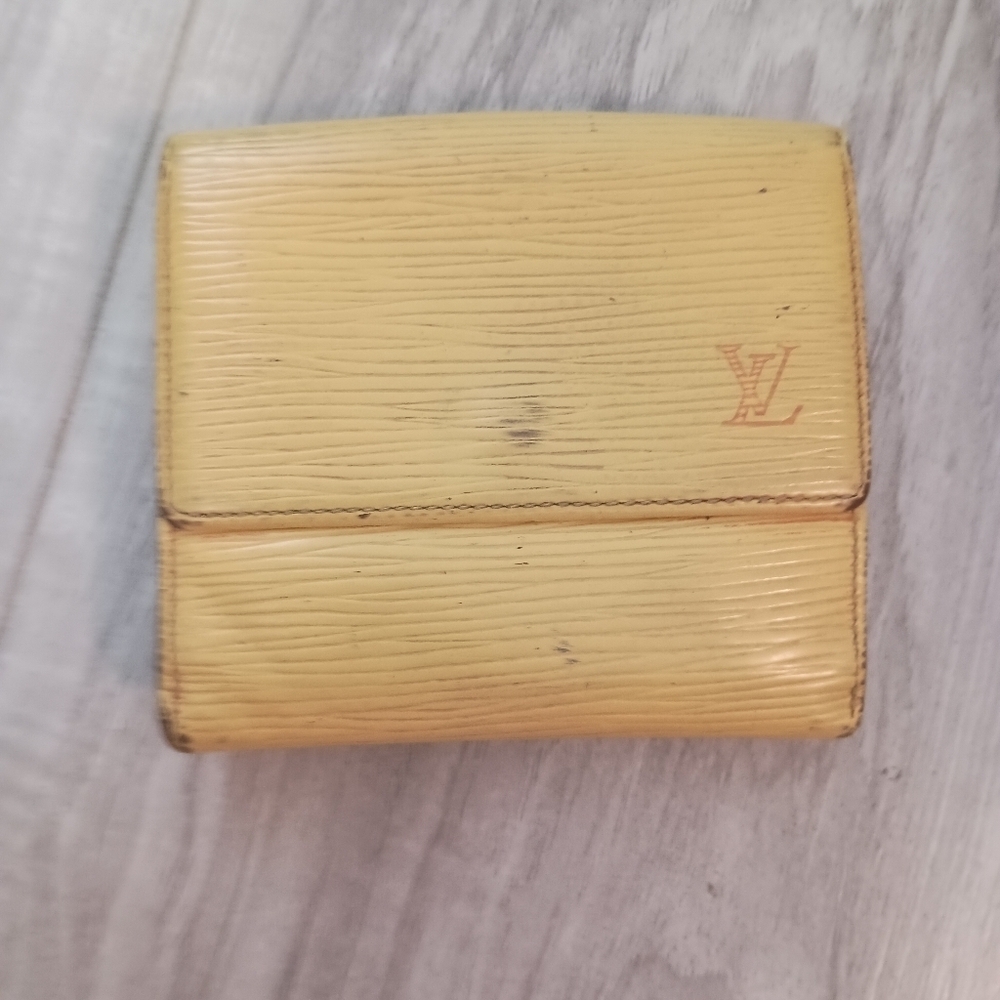 Authentic LOUIS VUITTON Epi Bifold Wallet Marco Yellow